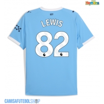 Camisa de time de futebol Manchester City Rico Lewis #82 Replicas 1º Equipamento 2025-26 Manga Curta